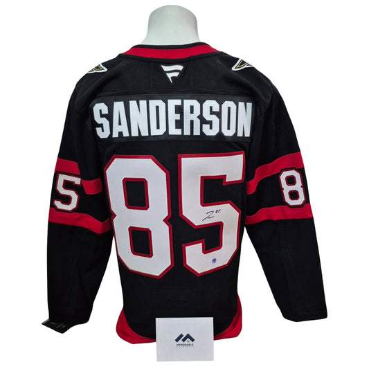 Official Fanatics Premium signed jersey - Jake Sanderson home Memorable coa