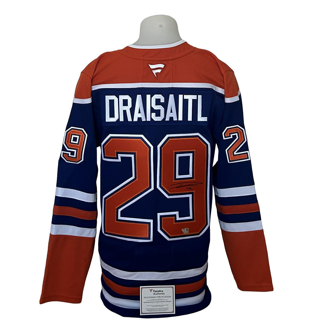 Chandail officiel Fanatics Premium signé - Leon Draisaitl domicile Fanatics coa