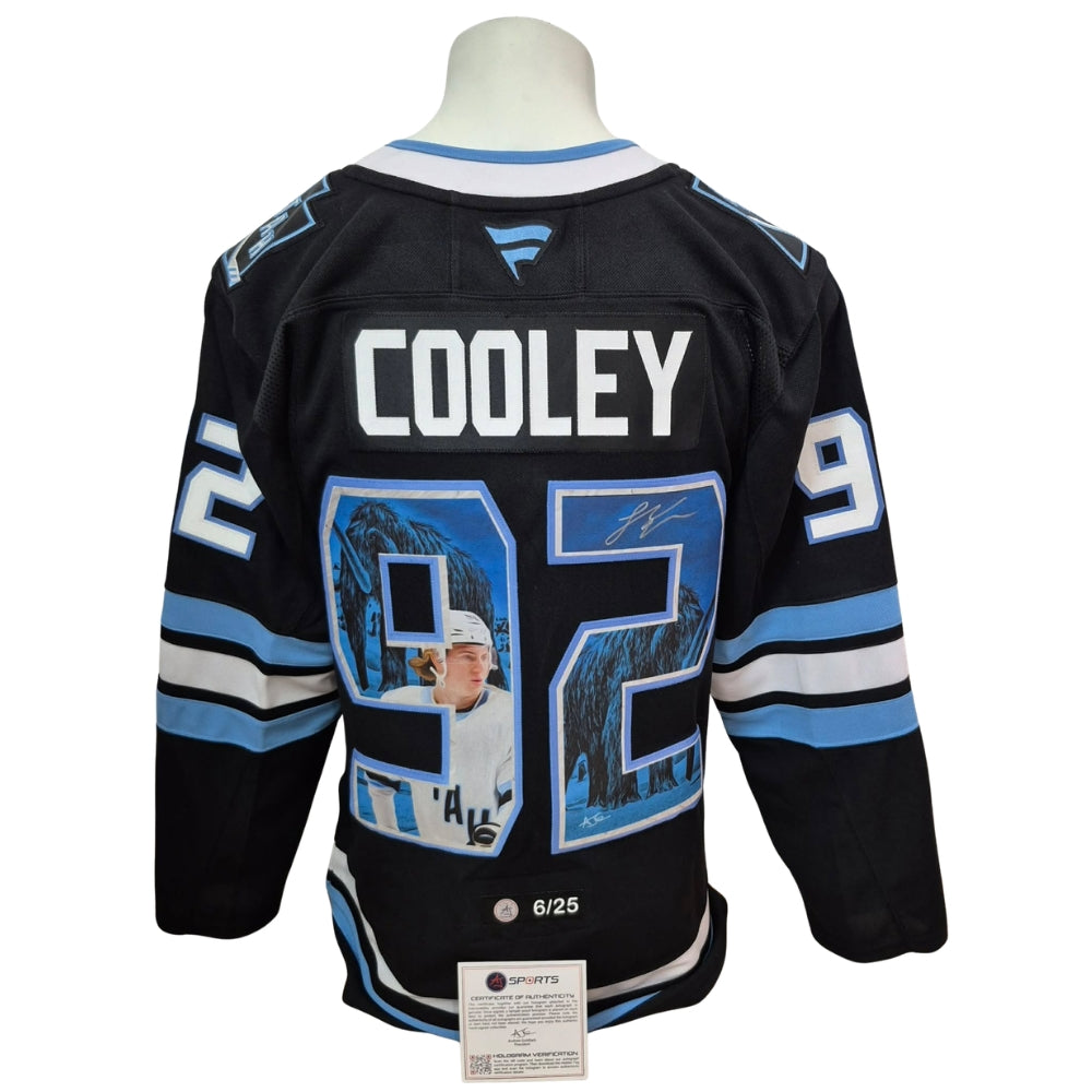 Official Fanatics Premium signed jersey - Logan Cooley home LE Art Jersey AJs coa