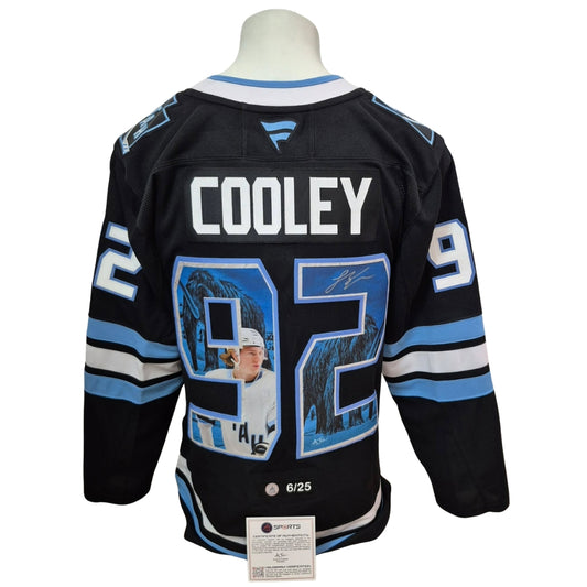 Official Fanatics Premium signed jersey - Logan Cooley home LE Art Jersey AJs coa
