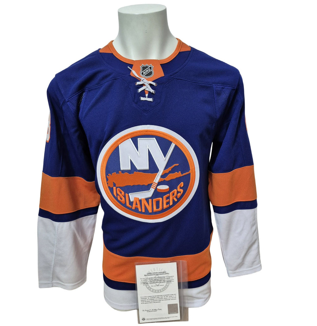 Chandail officiel Fanatics Premium signé - Matthew Schaefer home UD coa