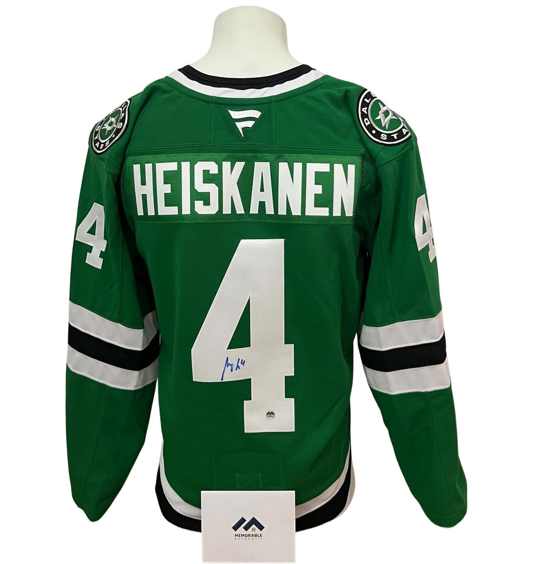 Chandail officiel Fanatics Premium signé - Miro Heiskanen domicile Memorable coa
