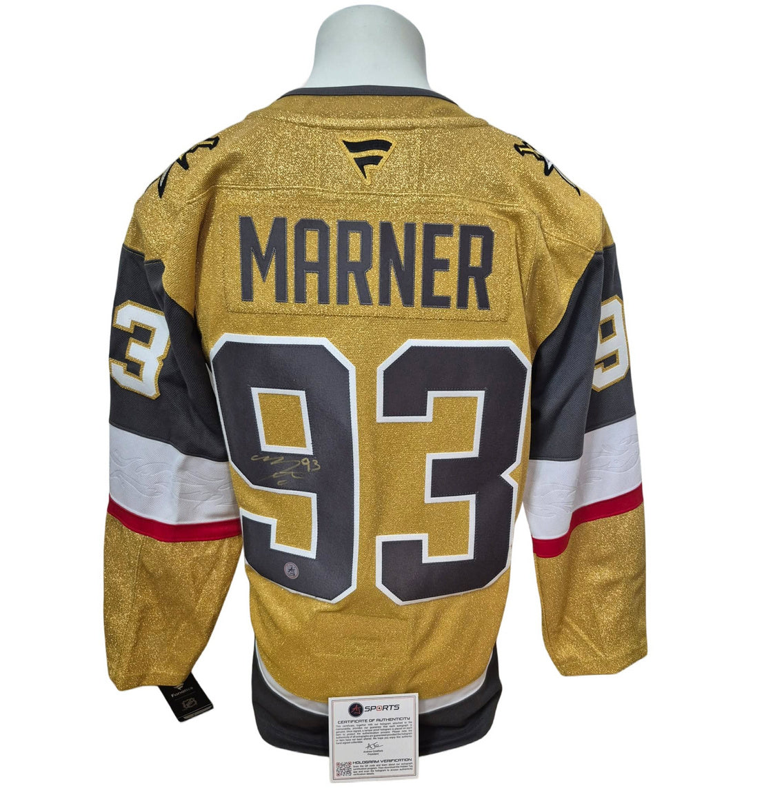 Official Fanatics Premium signed jersey - Mitch Marner gold AJs coa