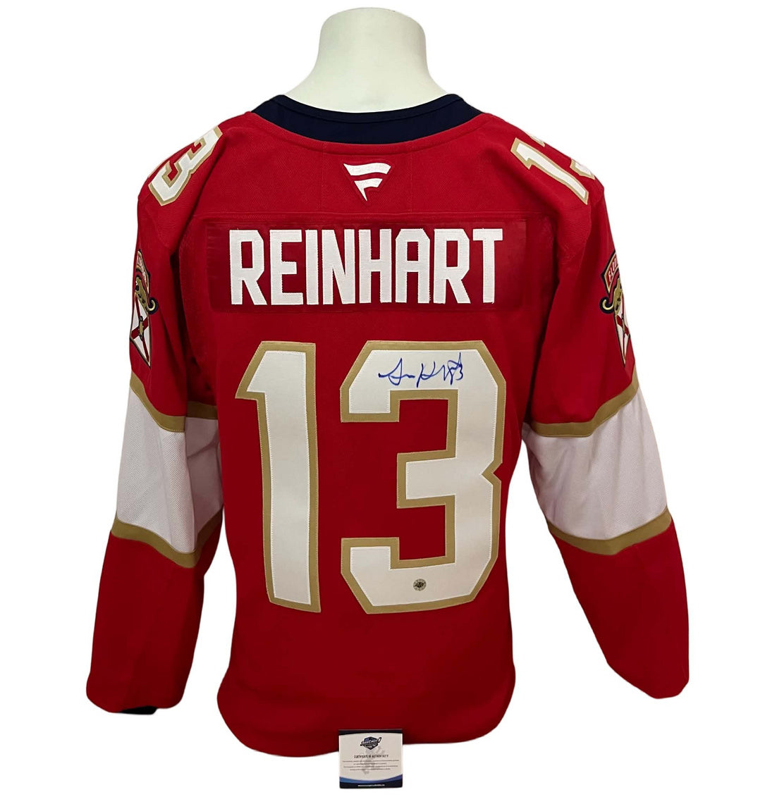 Chandail officiel Fanatics Premium signé - Sam Reinhart domicile East Coast coa