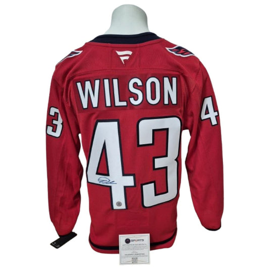 Official Fanatics Premium signed jersey - Tom Wilson home AJs coa