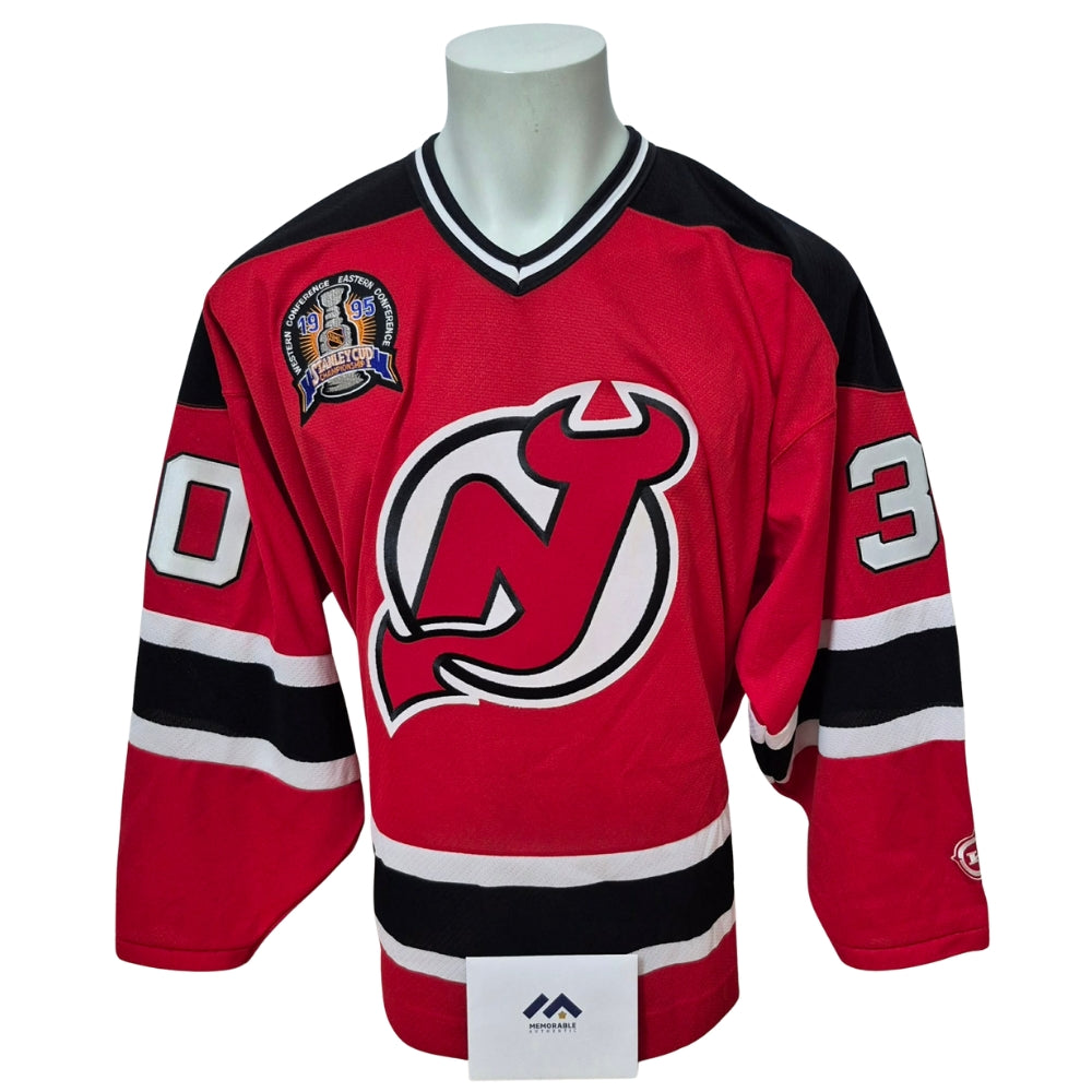 Official KOHO vintage signed jersey - Martin Brodeur red with 1995 stanley cup patch Memorable coa