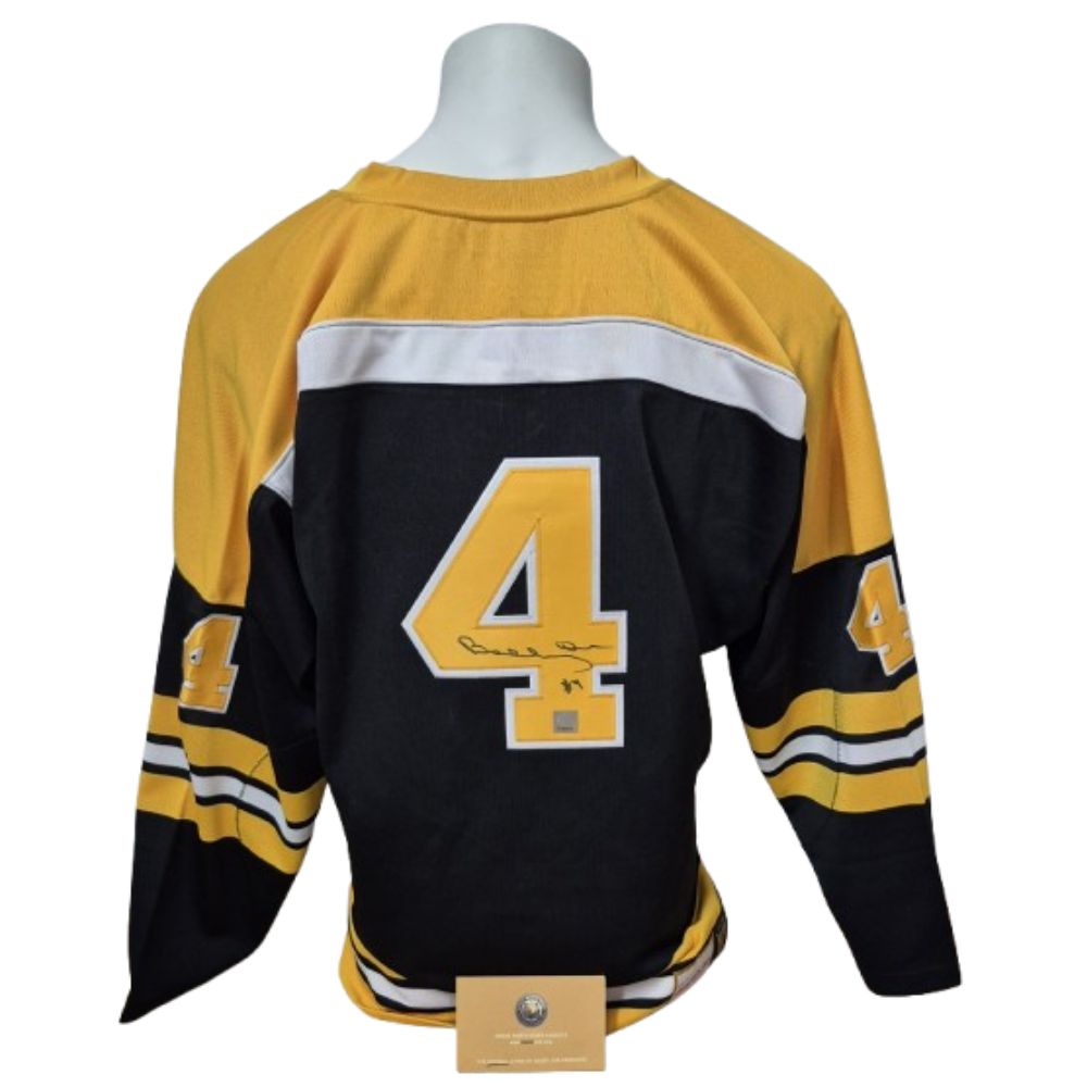 Official Mitchell and Ness signed jersey - Bobby Orr black GNR coa