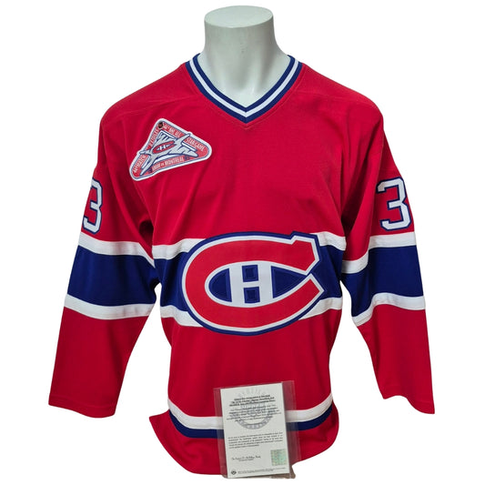 Official Mitchell and Ness signed jersey - Patrick Roy red inscribed and limited 3/133 UD coa