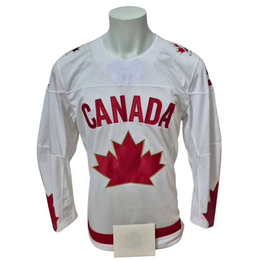 Official Nike WJC replica signed jersey - Gavin Mckenna white HH coa