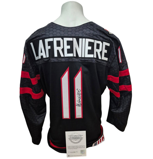 Official Nike signed jersey - Alexis Lafreniere black UD coa