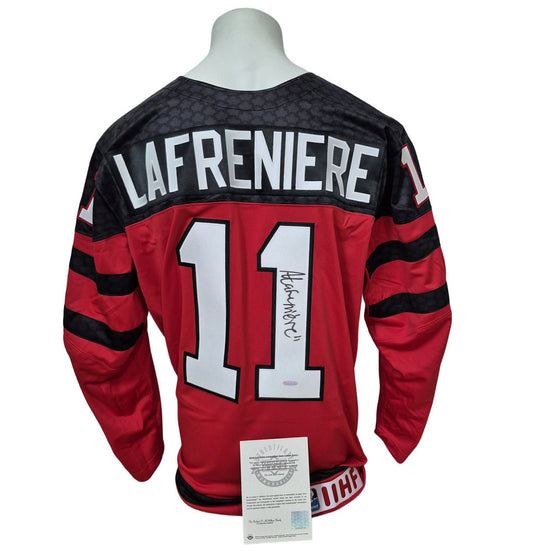 Official Nike signed jersey - Alexis Lafreniere red UD coa