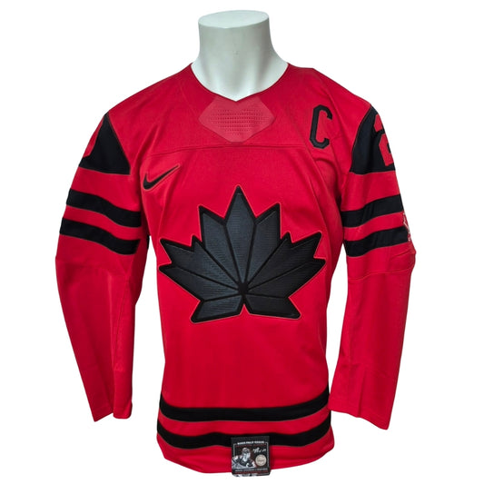 Official Nike signed jersey - Marie-Philippe Poulin red 3x inscribed Premium Autograph coa