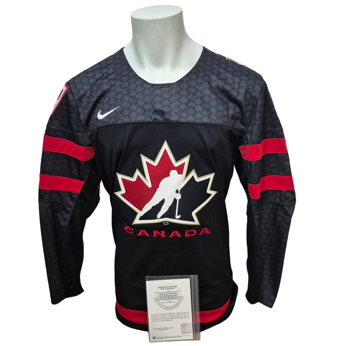 Chandail officiel Nike signé - Quinton Byfield noir UD coa