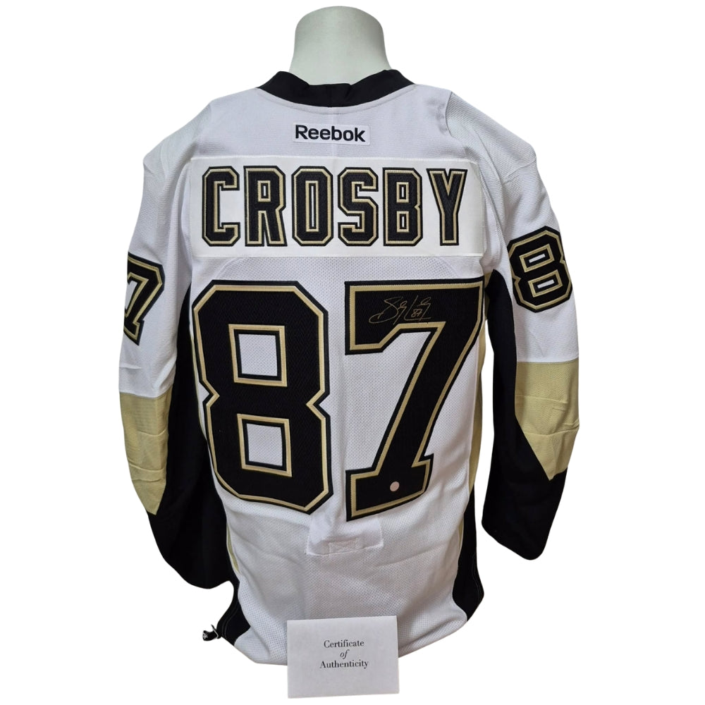 Chandail officiel Reebok Pro signé - Sidney Crosby visiteur 2006 Frameworth coa