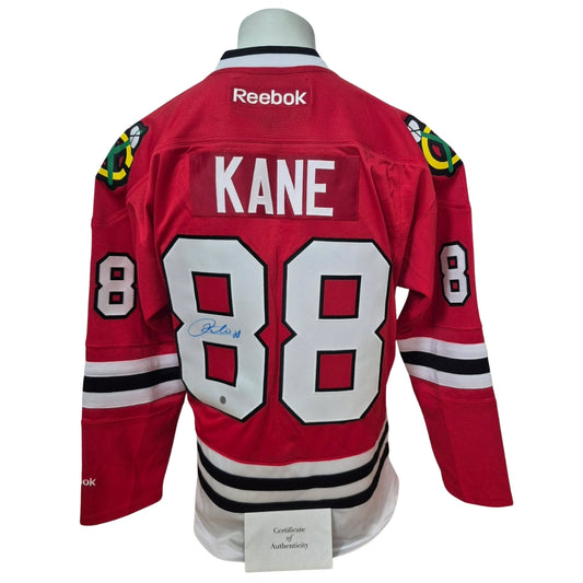 Official Reebok rep signed jersey - Patrick Kane home Frameworth coa