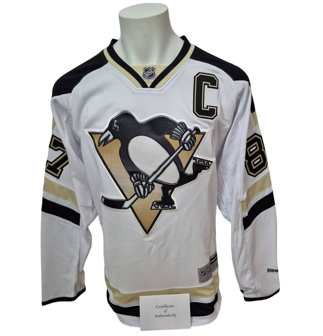 Chandail officiel Reebok signé - Sidney Crosby 2014 Stadium Series et limité /87 Frameworth coa