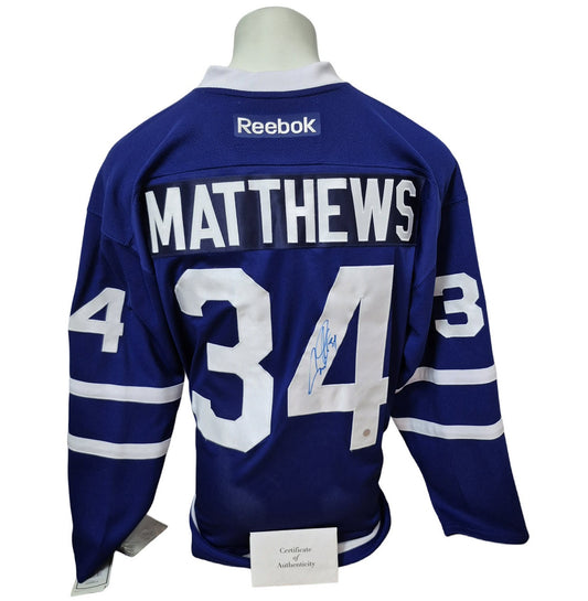 Official Reebok signed jersey - Auston Matthews home Frameworth coa