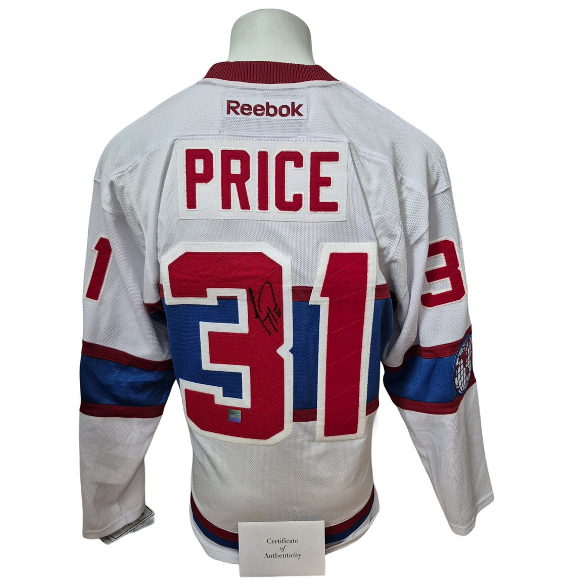 Chandail officiel Reebok signé - Carey Price winter classic 2016 Frameworth coa