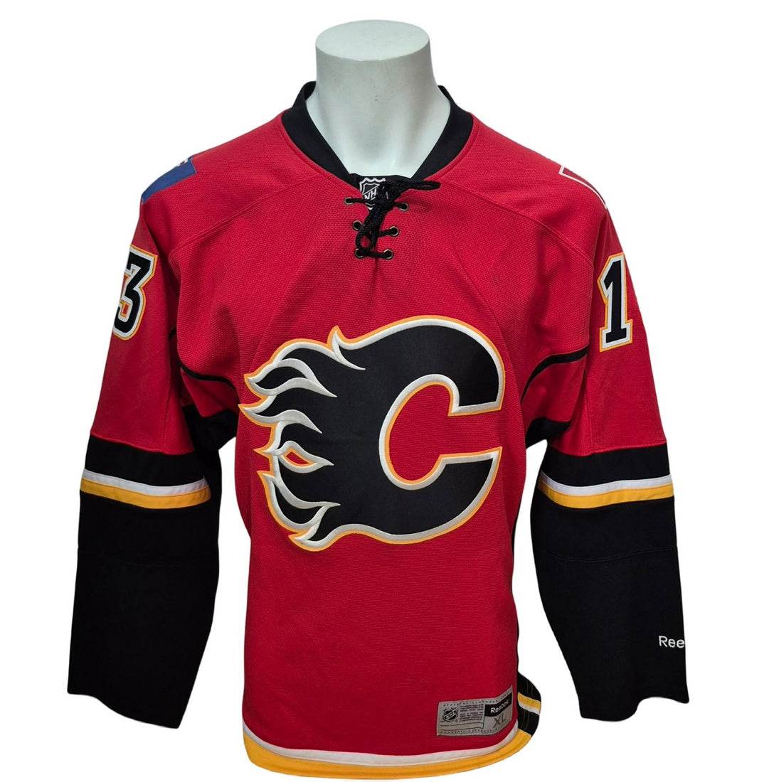 Official Reebok signed jersey - Johnny Gaudreau home ROOKIE Johnny Gaudreau coa