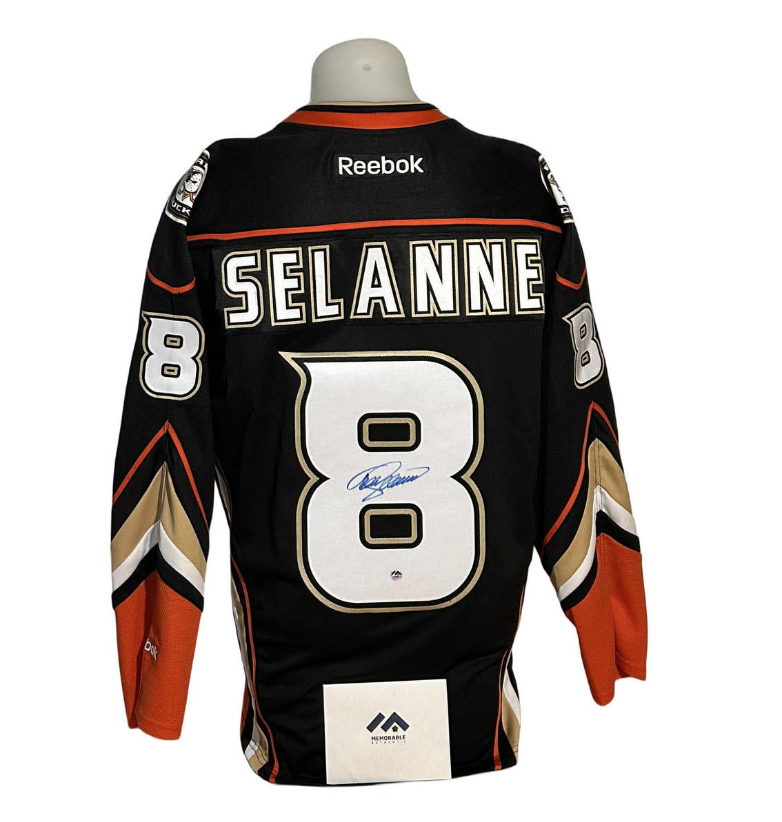 Official Reebok signed jersey - Teemu Selanne home Memorable coa