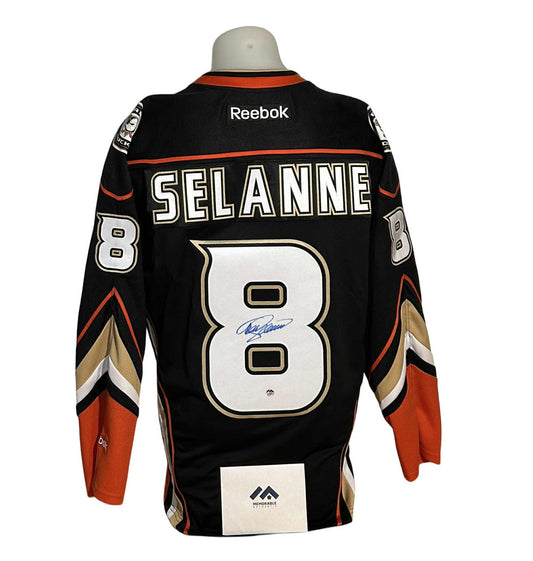 Official Reebok signed jersey - Teemu Selanne home Memorable coa