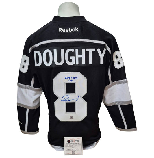 Official Reebok vintage signed jersey - Drew Doughty home inscribed AJs coa