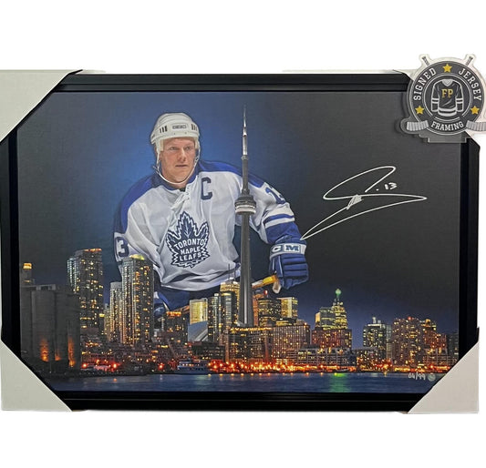 Official signed 20x29 Canvas - Mats Sundin limited edition of 99 Frameworth coa