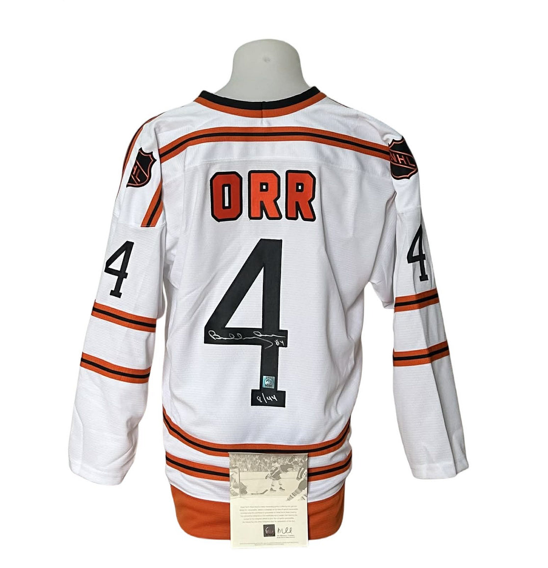 Official signed jersey - Bobby Orr white 1971-72 LE/44 GNR coa