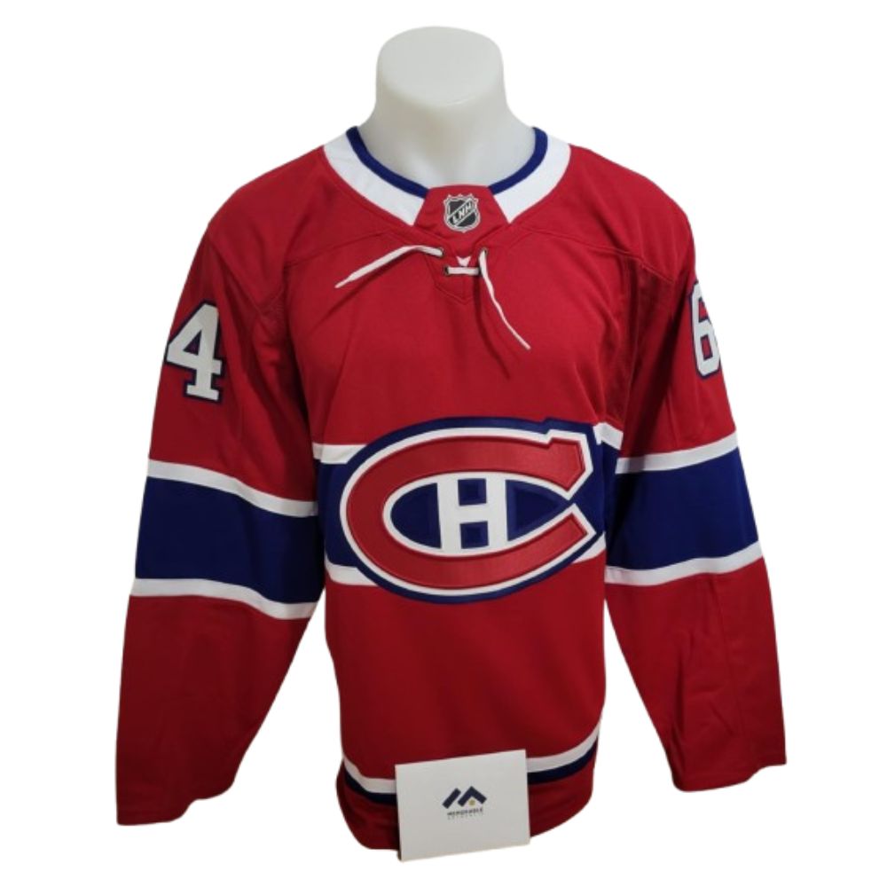 Chandail officiel Fanatics Premium signé - David Reinbacher domicile avec 1 inscription Memorable coa