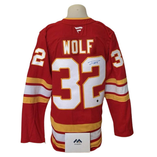 Official Fanatics Premium signed jersey - Dustin Wolf home memorable coa