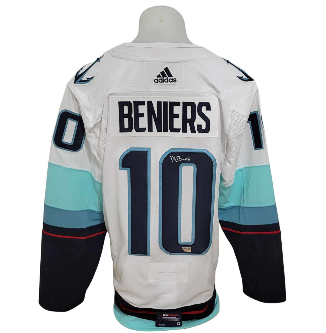 Official Adidas signed jersey - Matthew Beniers away Fanatics coa