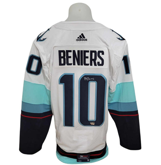 Official Adidas signed jersey - Matthew Beniers away Fanatics coa