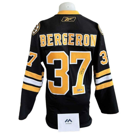 Official Reebok signed jersey - Patrice Bergeron black Memorable coa