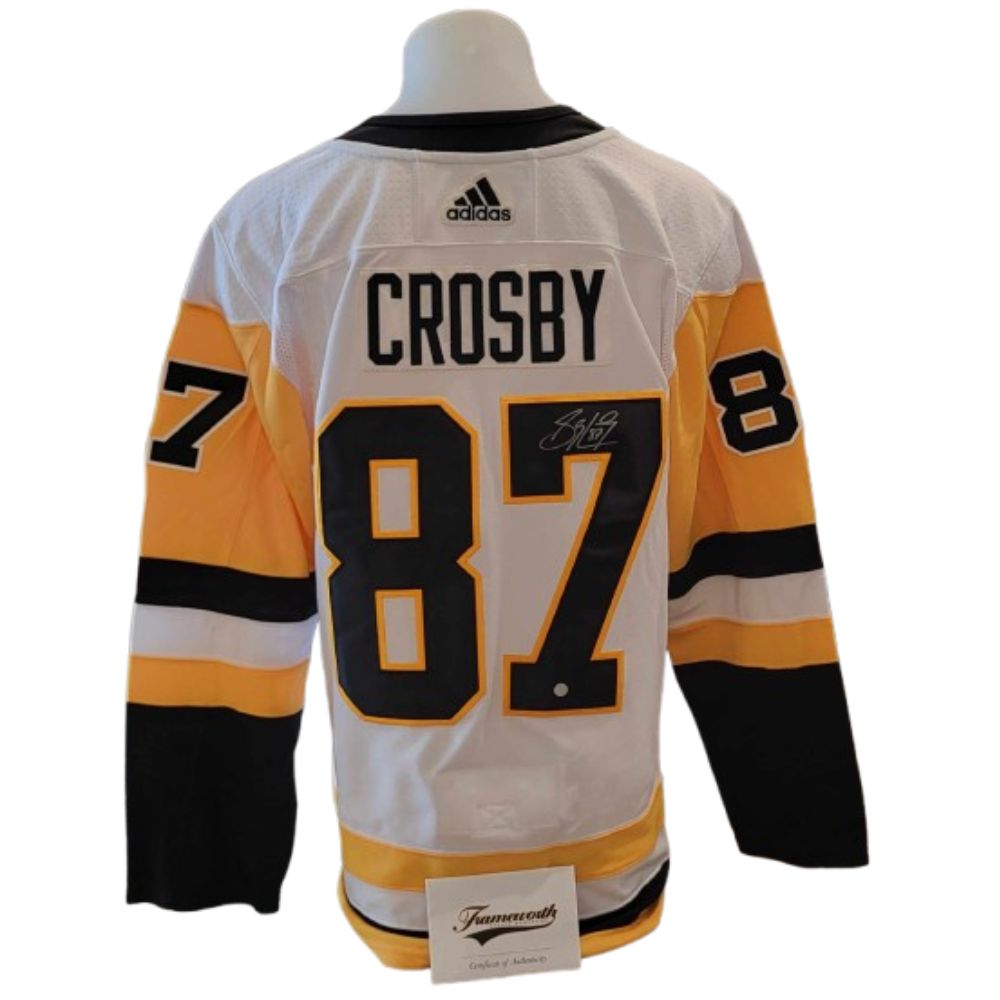 Official Adidas signed jersey - Sidney Crosby away Frameworth coa