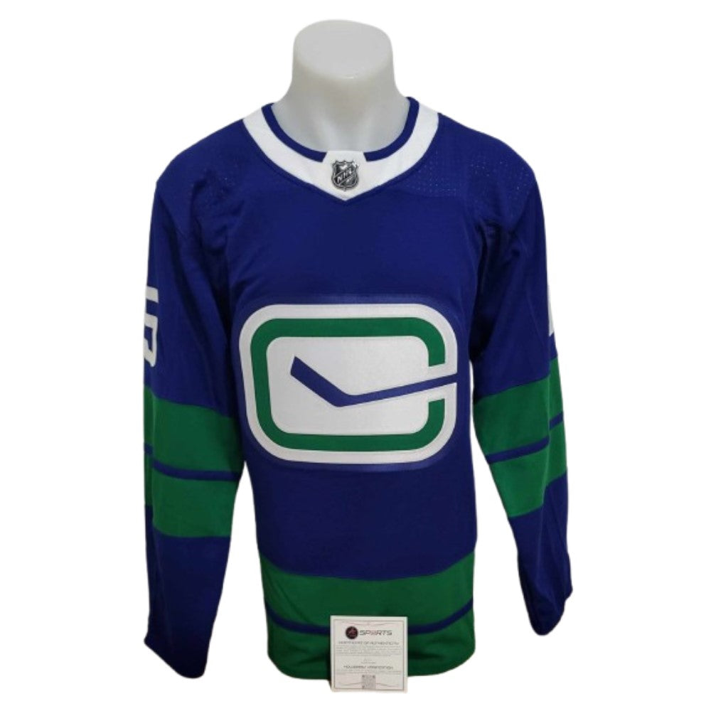 Official Adidas signed jersey - Thatcher Demko home ajs coa