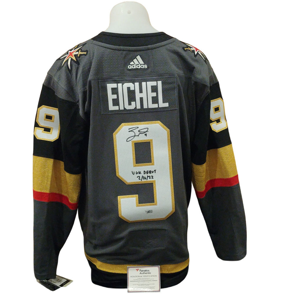 Official Adidas signed jersey - Jack Eichel grey inscribed Fanatics coa 