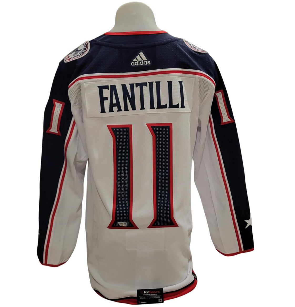 Chandail officiel Adidas signé - Adam Fantilli 'away' Fanatics coa