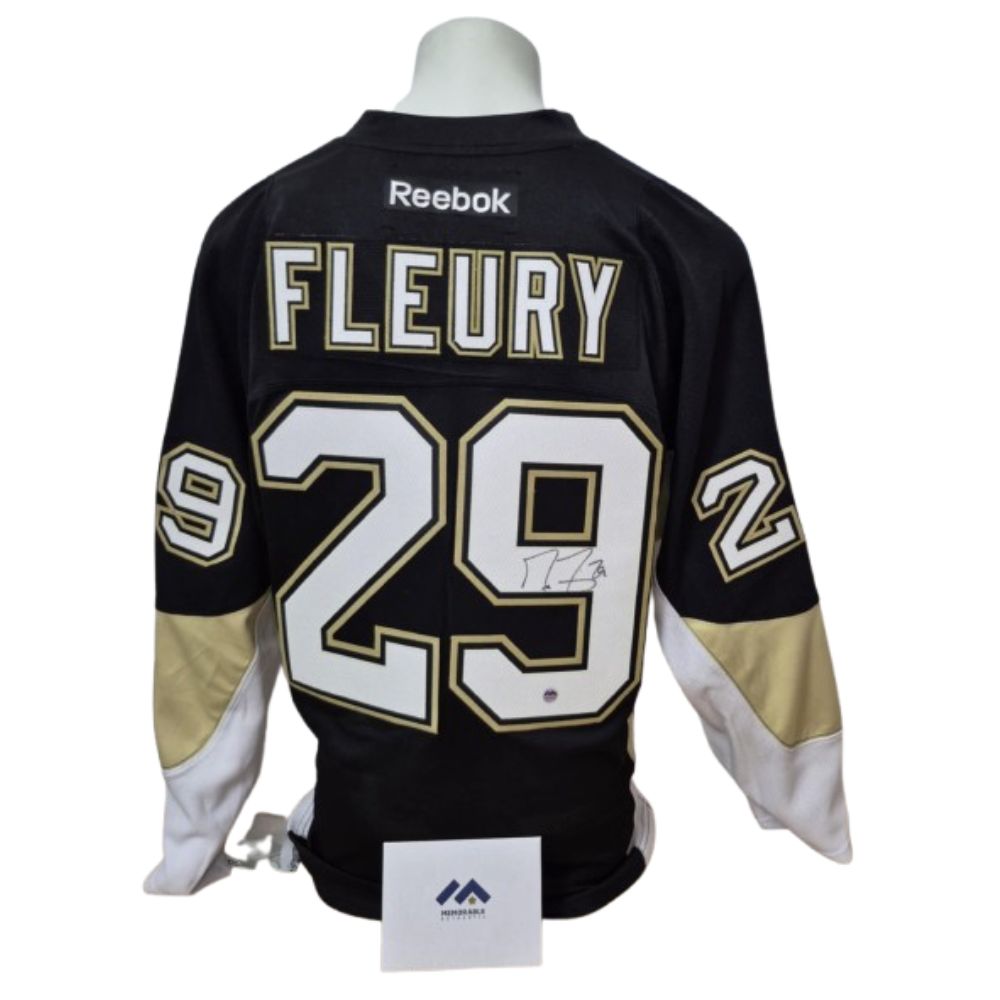 Official Reebok signed jersey - Marc-André Fleury black Memorable coa