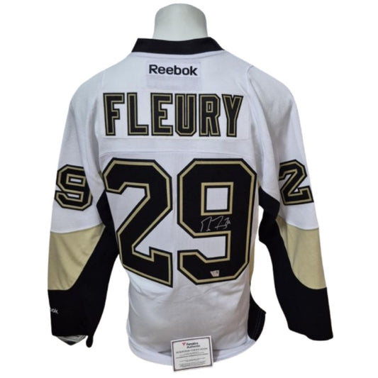 Official Reebok signed jersey - Marc-André Fleury white fanatics coa