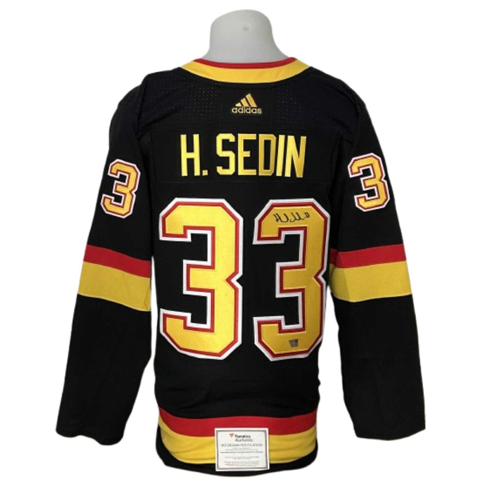 Official Adidas signed jersey - Henrik Sedin flying skates Fanatics coa