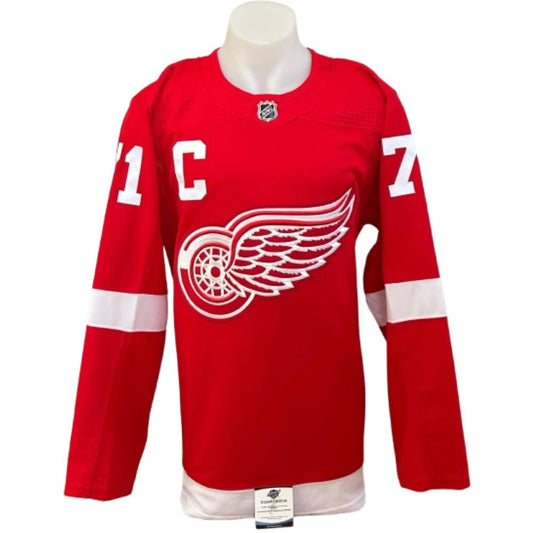 Official Adidas signed jersey - Dylan Larkin home east coast coa