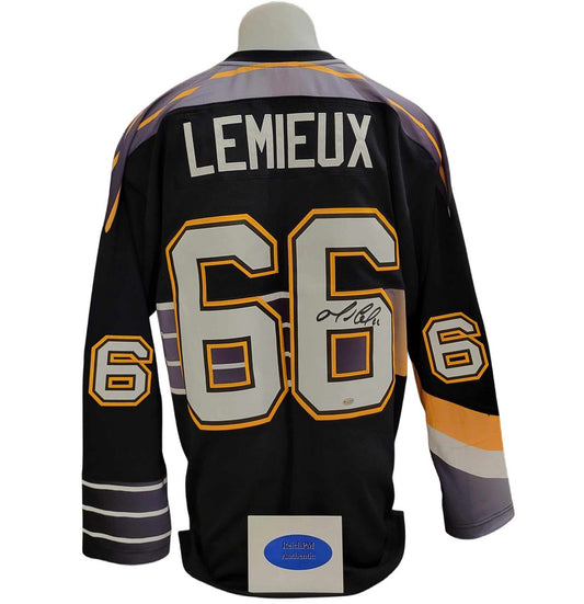 Official Mitchell and Ness signed jersey - Mario Lemieux ROBO 96-97 Ajs and Sign on Sport coa