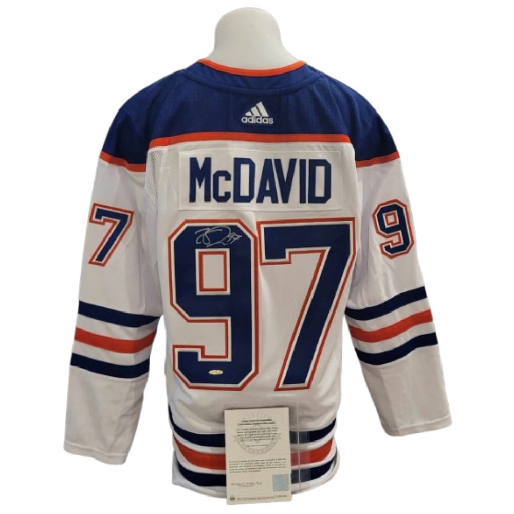 Official Adidas signed jersey - Connor Mcdavid away UD coa