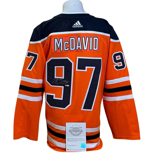 Official Adidas signed jersey - Connor Mcdavid orange UD coa