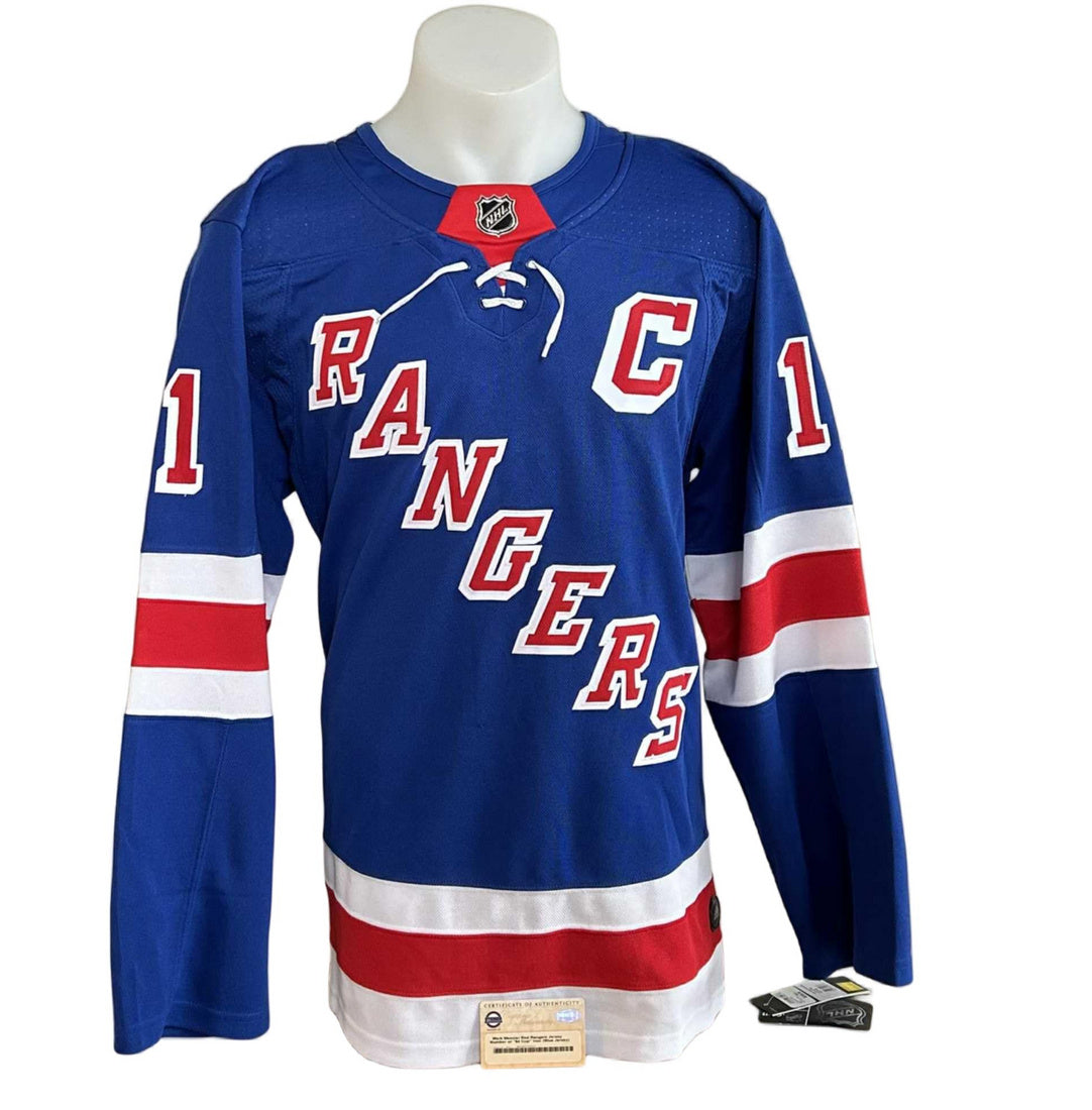 Official Adidas signed jersey - Mark Messier blue HOF Steiner coa