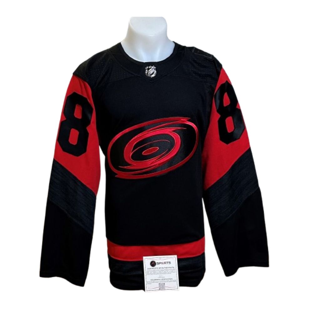 Official Adidas signed jersey - Martin Necas 2023 stadium series AJs coa