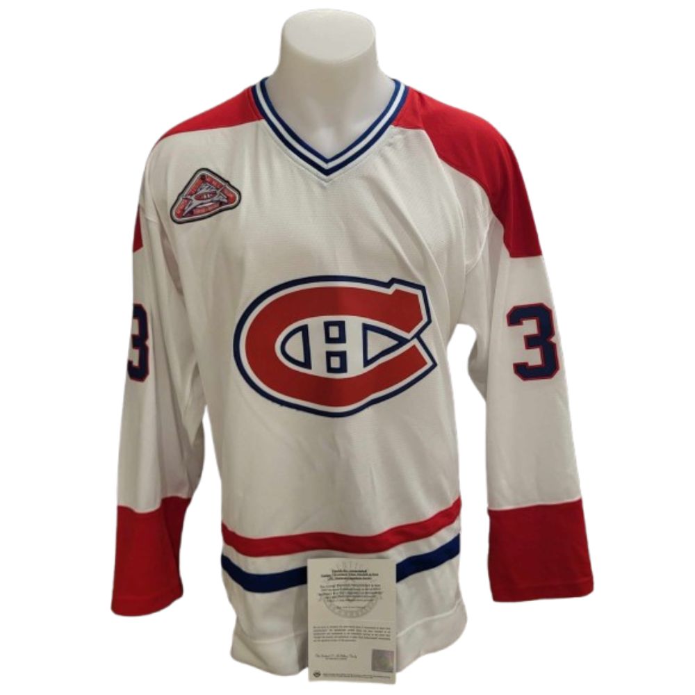 Official Mitchell and Ness signed jersey - Patrick Roy white UD coa