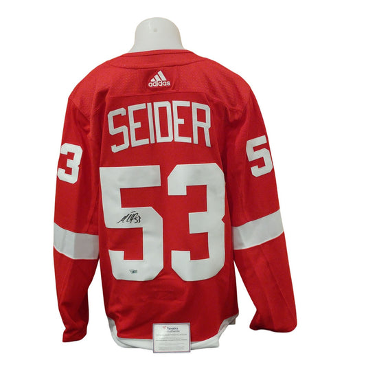 Official Adidas signed jersey - Moritz Seider home Fanatics coa