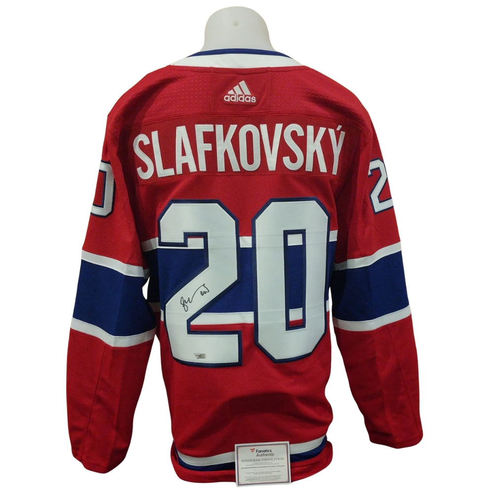 Chandail officiel Adidas signé - Juraj Slafkovsky domicile Fanatics coa