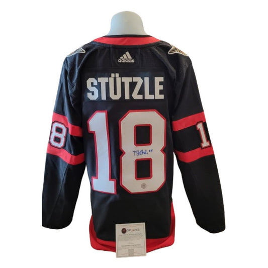 Official Adidas signed jersey - Tim Stutzle home AJs coa